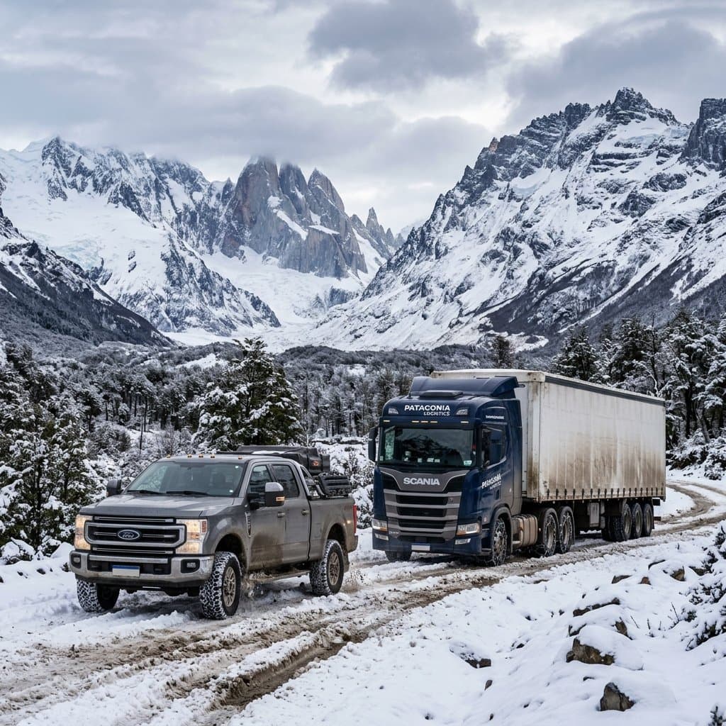 Background Winter Road